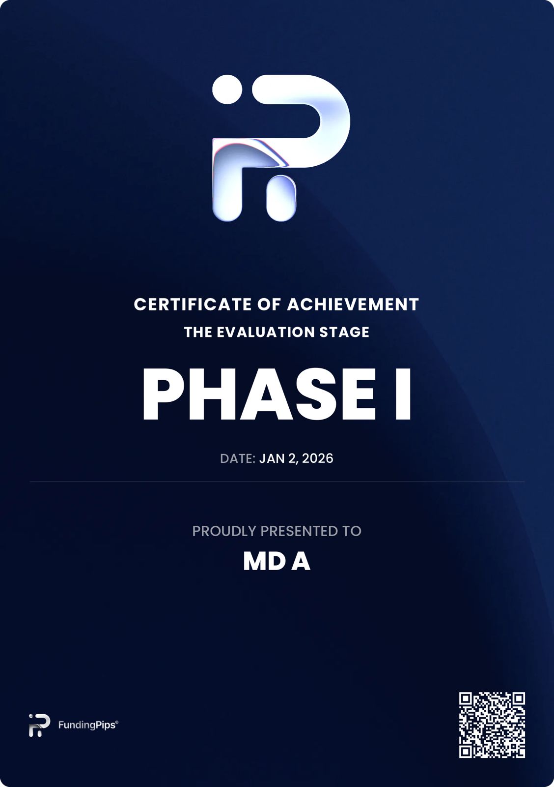 Student achievement certificate